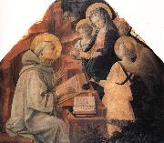 Fra Filippo Lippi St Bernard's Vision of the Virgin Sweden oil painting artist